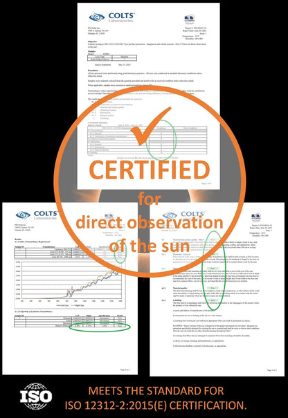 PNJ Eclipse Glasses ISO Certified Solar Eclipse Glasses - Eclipse